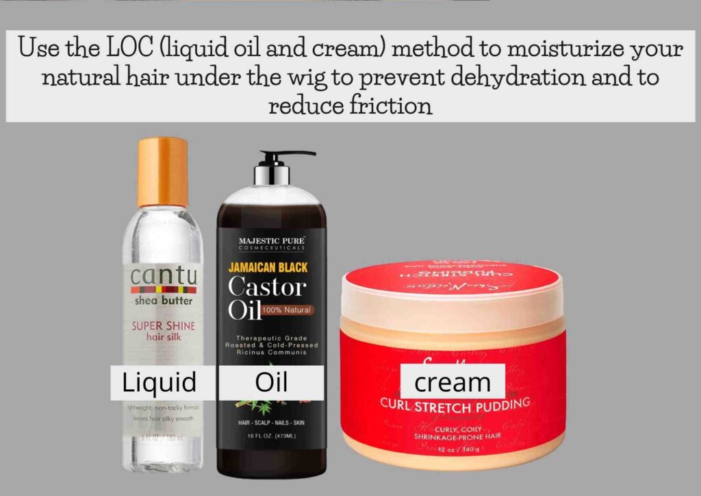 how to moisturize braids under wig