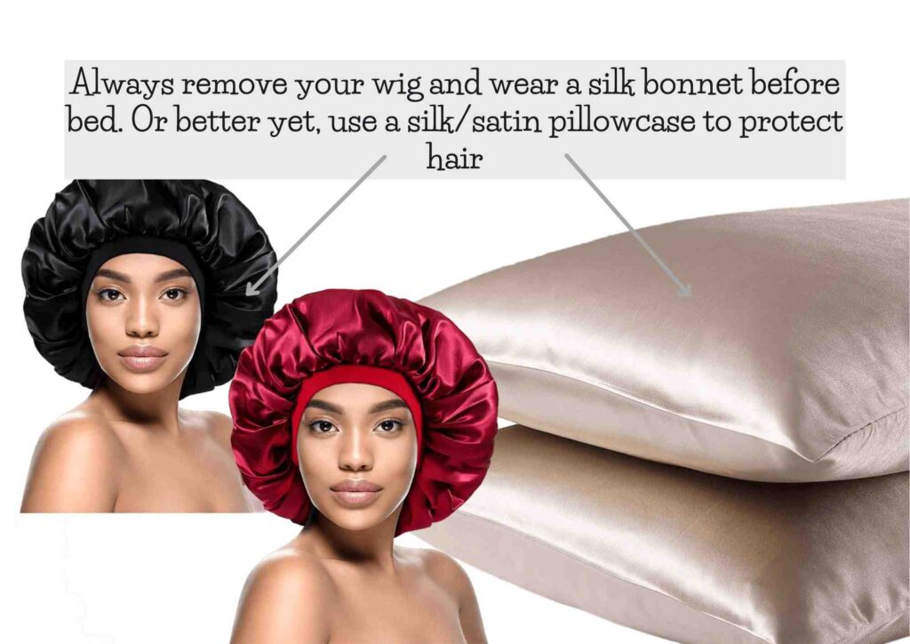 how to protect short hair under wig
